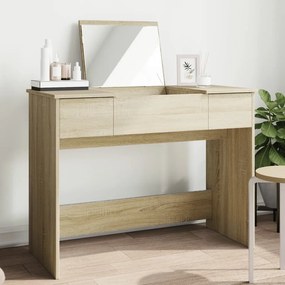 Sonata H Тоалетка с огледало, дъб сонома, 100x45x76 см