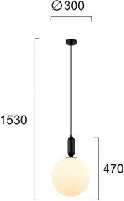 Полилей Viokef Neptune-Черен