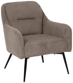 Кафяво-сиво шенилово кресло Classic – Ixia