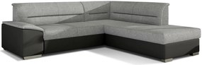 Ъгъл диван Versus-Gray - Black-Right