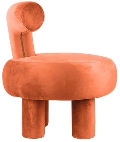 Оранжево кадифено кресло Abrazo – Leitmotiv