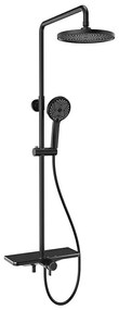 Aqualine - Душ комплект с смесител ARONA в матово черно