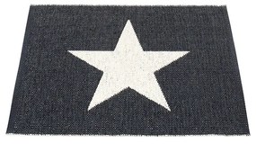 Черно-бял килим за открито и закрито 70x90 cm Viggo Black – Pappelina