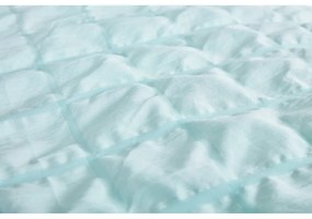 Крепово спално бельо за единично легло в цвят мента 140x200 см Naomi – My House