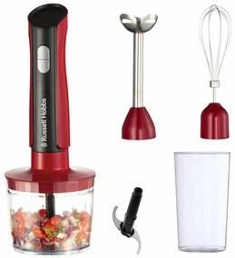 Блендер 3в1 Russell Hobbs Desire 27140-56, 500W, 600+500 мл, 2 скорости + пулс, Неръждаема стомана, Без BPA, Червен