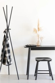 Черен стол от масивен дъб Vander – White Label