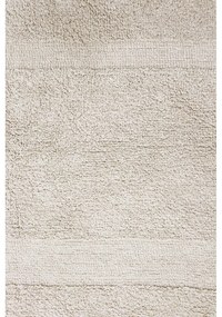 Кремав ръчно изработен памучен килим подходящ за пране 140x200 cm Bloom Natural – Lorena Canals