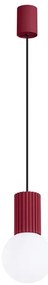 Висящо осветително тяло със стъклен абажур в цвят бордо ø 12 cm Orbital – Sollux