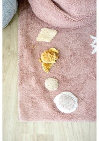 Розов ръчно изработен памучен детски килим подходящ за пране 140x200 cm Noah – Lorena Canals