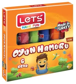 Пластилин Let's L-8106, 6 цвята