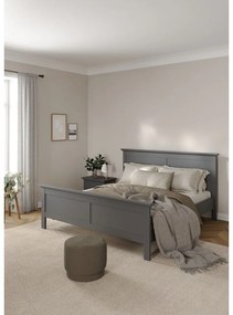 Сиво двойно легло 160x200 cm Paris – Tvilum