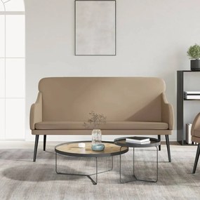 351435 vidaXL Пейка, капучино, 110x76x80 см, изкуствена кожа