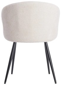 Кремави метални трапезни столове в комплект 2 бр. Radaja – Light &amp; Living