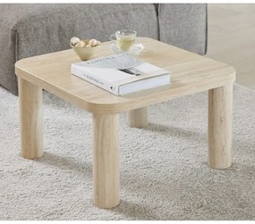 Бежова масичка за кафе от декор от мрамор 60x60 cm Solano – Actona