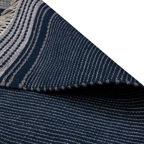 Тъмносин двустранен килим за открито, изработен от рециклирана пластмаса , 120 x 180 cm Civil - Green Decore