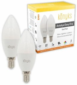 LED крушка за лампа тип свещ Konyks e14 Бял