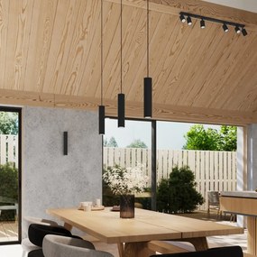 Черен прожектор 6,5x117 cm Gleam – Sollux