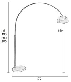 Подова лампа в месинг Bow - Zuiver