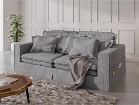 Светлосив диван 236 cm Nora – Ropez