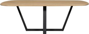 Трапезна маса с дъбова дървена плоскост 100x220 cm Tablo – WOOOD