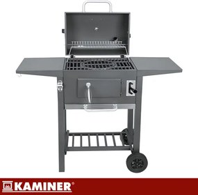 Градинска скара с чугунена скара и аксесоари