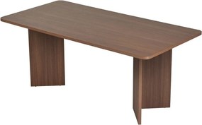 Трапезна маса от декор от орех 90x180 cm Linza – Kalune Design