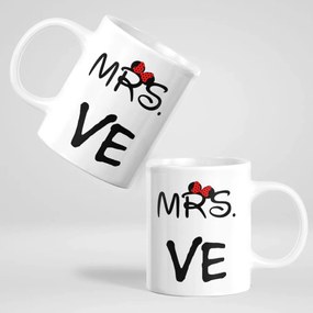 Комплект чаши за двойки - Mr & Mrs Love