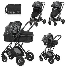 Бебешка количка SENA SET LORELLI - Black MARBLE