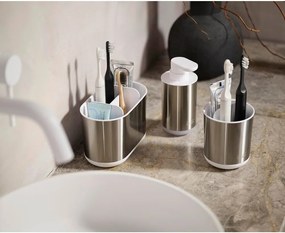 Диспенсер за сапун от неръждаема стомана в сребрист цвят 300 ml Duo Steel – Joseph Joseph