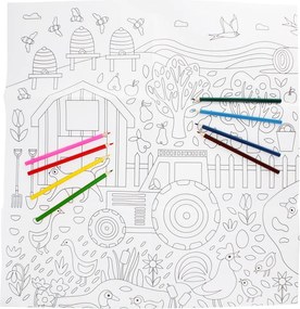 Картинки за оцветяване On the Farm – Rex London