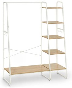 Стояща закачалка LINEA бяла/кафява