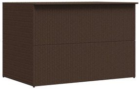 44246 vidaXL Градински сандък, кафяв, 150x100x100 cм, полиратан