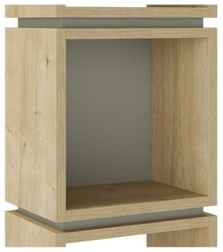 Зелено-естествена библиотека от декор от дъб 32x167 cm Lofty – Marckeric