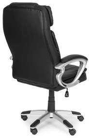 Ергономичен кожен офис стол с двойна подложка