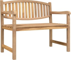 364408 vidaXL Градинска пейка, 114x59x87 см, тик масив