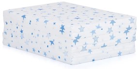 CHIPOLINO Сгъваем матрак 60/120/6 БЯЛ/СИНИ ЗВЕЗДИ