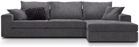 Ъгъл диван Mission-Customizable-250φ 165β cm.-Gray
