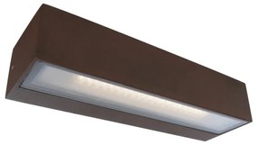 Тъмнокафява стенна лампа Tisa, 22 x 6,9 cm - SULION