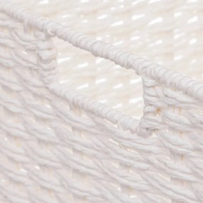 Комплект от 4 коша за съхранение 5five Costa, Хартия, Бели