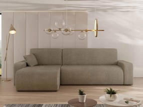 Ъглов диван Piano L-Кафяв