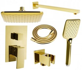 Mexen Uno DR62 комплект за вграждане на душ, златен - 71435DR62-50
