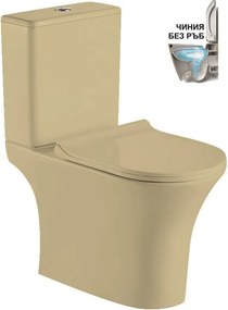 Моноблок ICC 7937BEIGE, Inter Ceramic, седалка и капак, порцелан, бежов мат, 83x65x37.5см