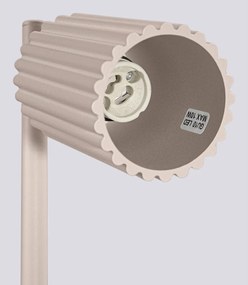 Кафяво-сива метална настолна лампа (височина 43 cm) Gleam – Sollux