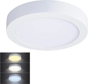 Solight WD170 - LED таванен плафон LED/12W/230V 3000/4000/6000K Ø 17 см бял