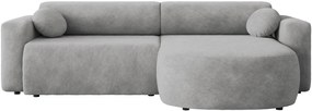 Ъглов диван Nicelo-Сиво