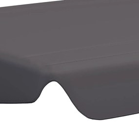 Резервен покрив за градинска люлка антрацит 188/168x110/145 cм