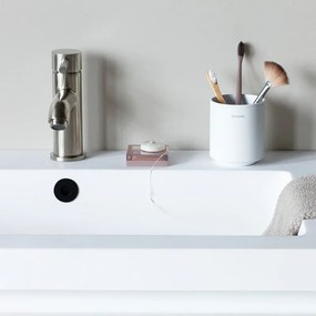 Стойка за четки за зъби Brabantia MindSet 1005685, Лесно почистване, Широк отвор, Минерално покритие, Бял
