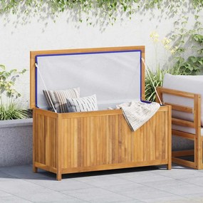 318732 vidaXL Градинска кутия, 114x50x58 см, тиково дърво масив
