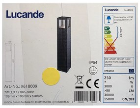 Lucande - LED Екстериорна лампа NICOLA LED/7W/230V IP54