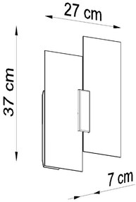 Бяла стенна лампа Veronica – Sollux